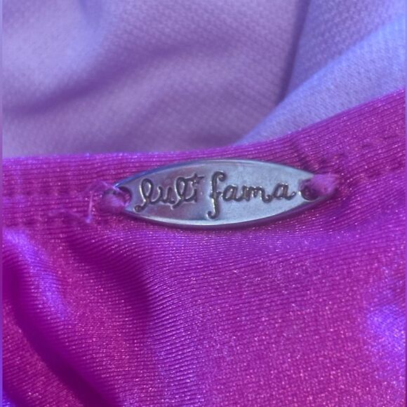 Luli Fama EUC purple bikini bottom with side string detail Size medium - Picture 5 of 6